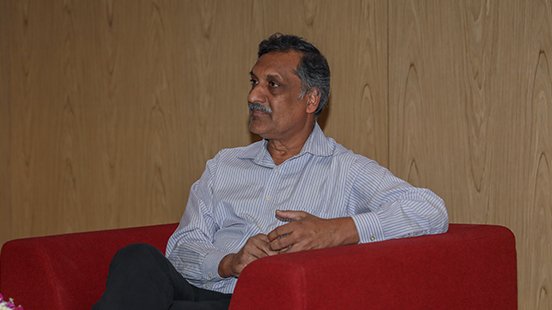 Anant Agarwal, founder of edX, in conversation on campus